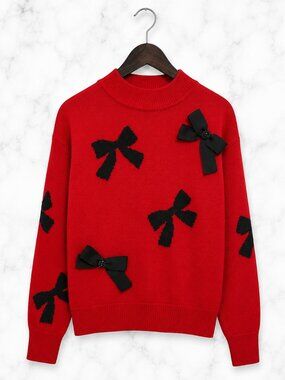 NWT | KARL LAGERFELD PARIS | 3D Bow Sweater | Size L